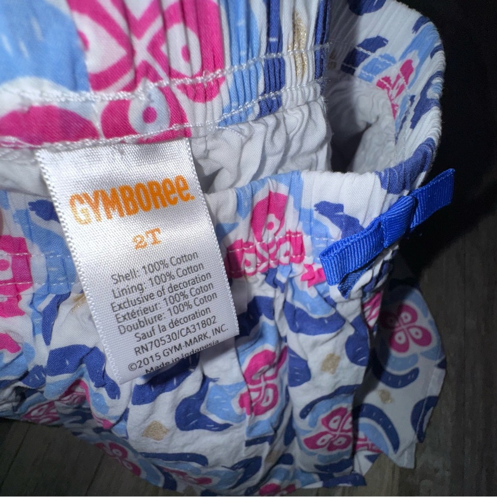 โ๏ธ6/$20โ๏ธ Gymboree Floral Blue and Pink Skirt - Picture 6 of 8